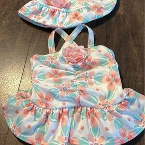 Gymboree Floral Baby Swimsuit Set